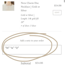 Load image into Gallery viewer, Nora Charm Disc Necklace