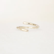 Load image into Gallery viewer, Hammered Layover Ring | Gold or Silver