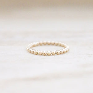 Beaded Stacking Ring | Gold or Silver