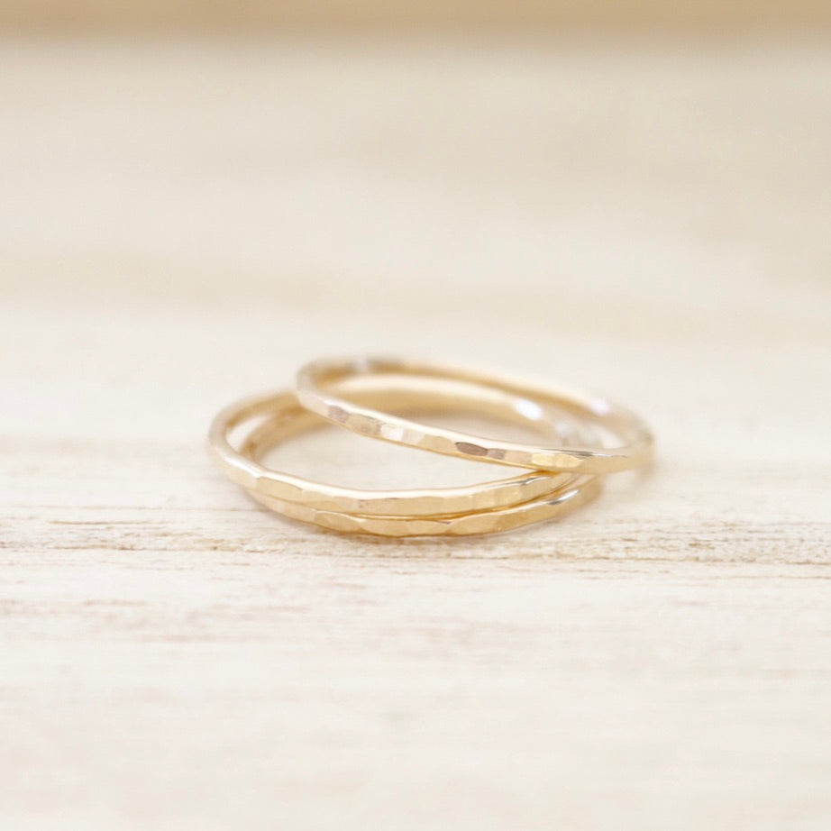 Perfect Stacking Rings Set of Three | Gold