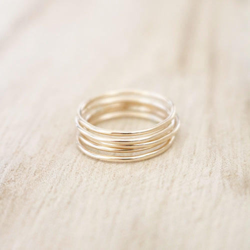 Ultra Thin Stacking Rings | Gold or Silver