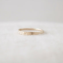 Load image into Gallery viewer, Hand Stamped Name Ring