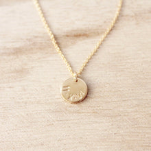 Load image into Gallery viewer, Roman Numeral Disc Necklace | Gold or Silver