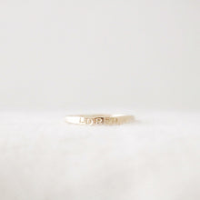 Load image into Gallery viewer, Hand Stamped Name Ring
