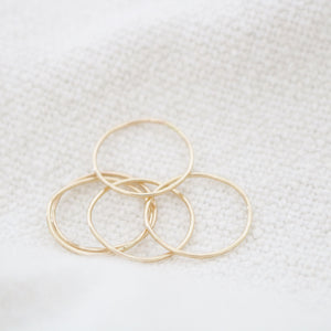 Camille Stacking Rings Set of 5 | Gold or Silver