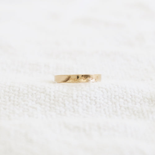 Mama Script Ring