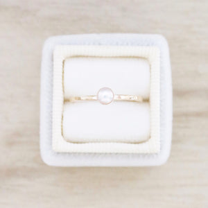 Tiny Pearl Ring | Gold or Silver