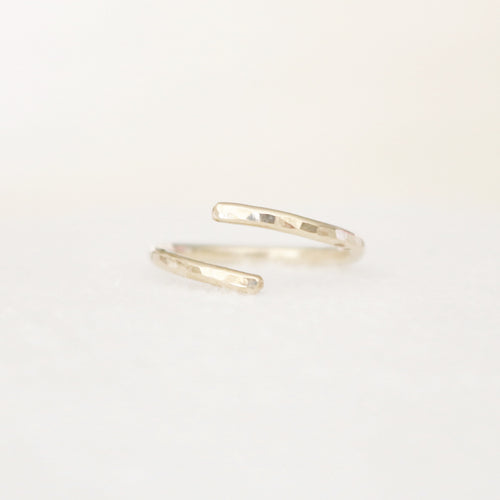 Hammered Layover Ring
