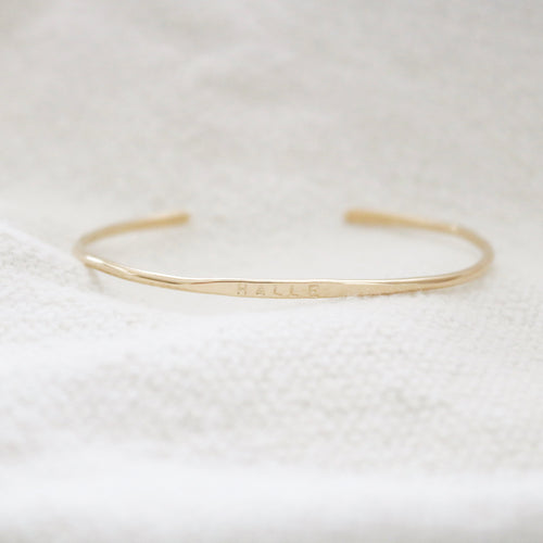 Hand Stamped Bracelet