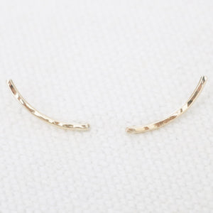 Hammered Climber Earrings