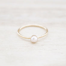 Load image into Gallery viewer, Tiny Pearl Ring | Gold or Silver