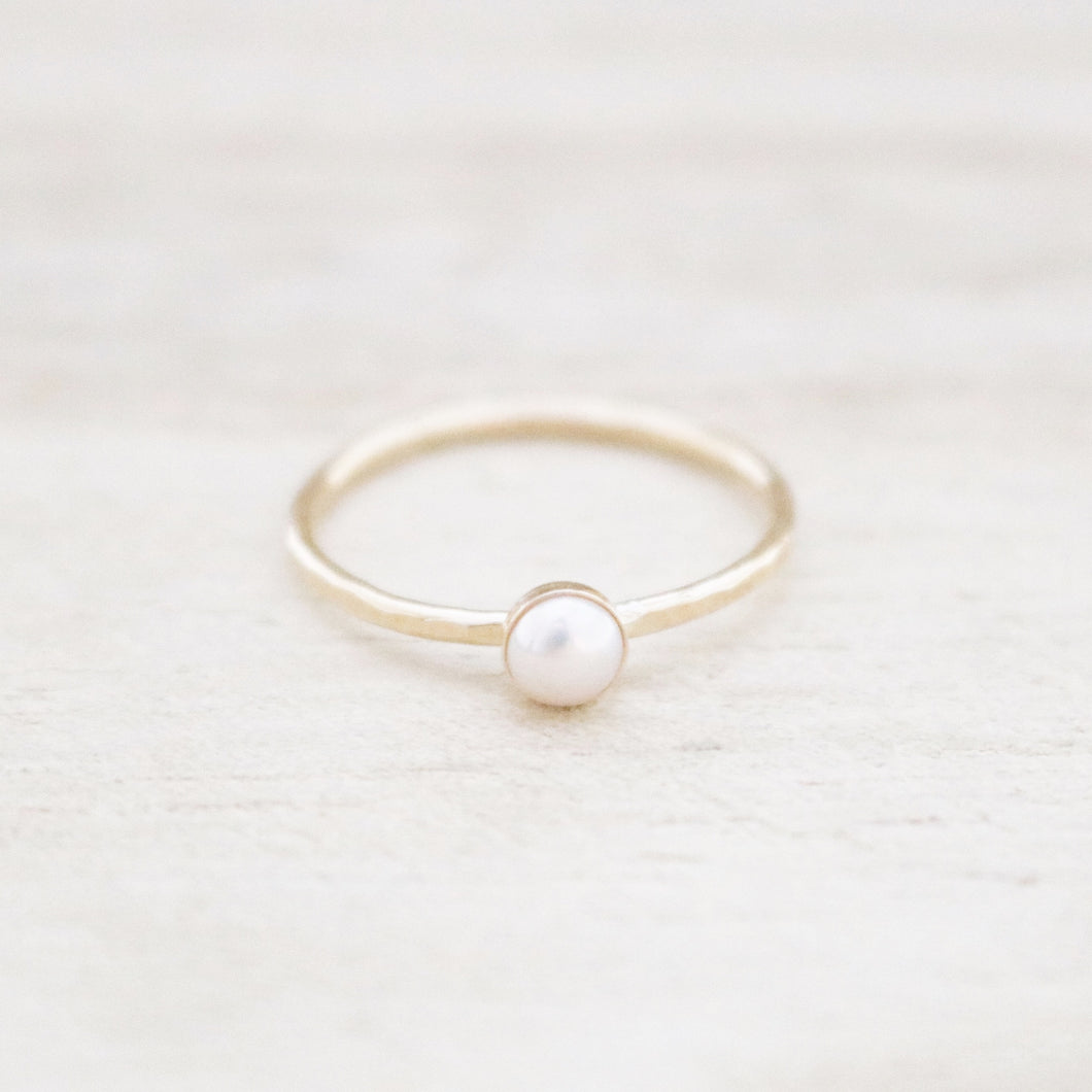Tiny Pearl Ring | Gold or Silver