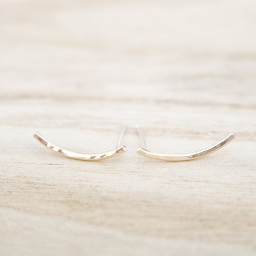 Hammered Climber Earrings
