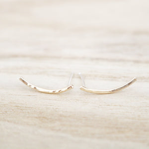 Hammered Climber Earrings