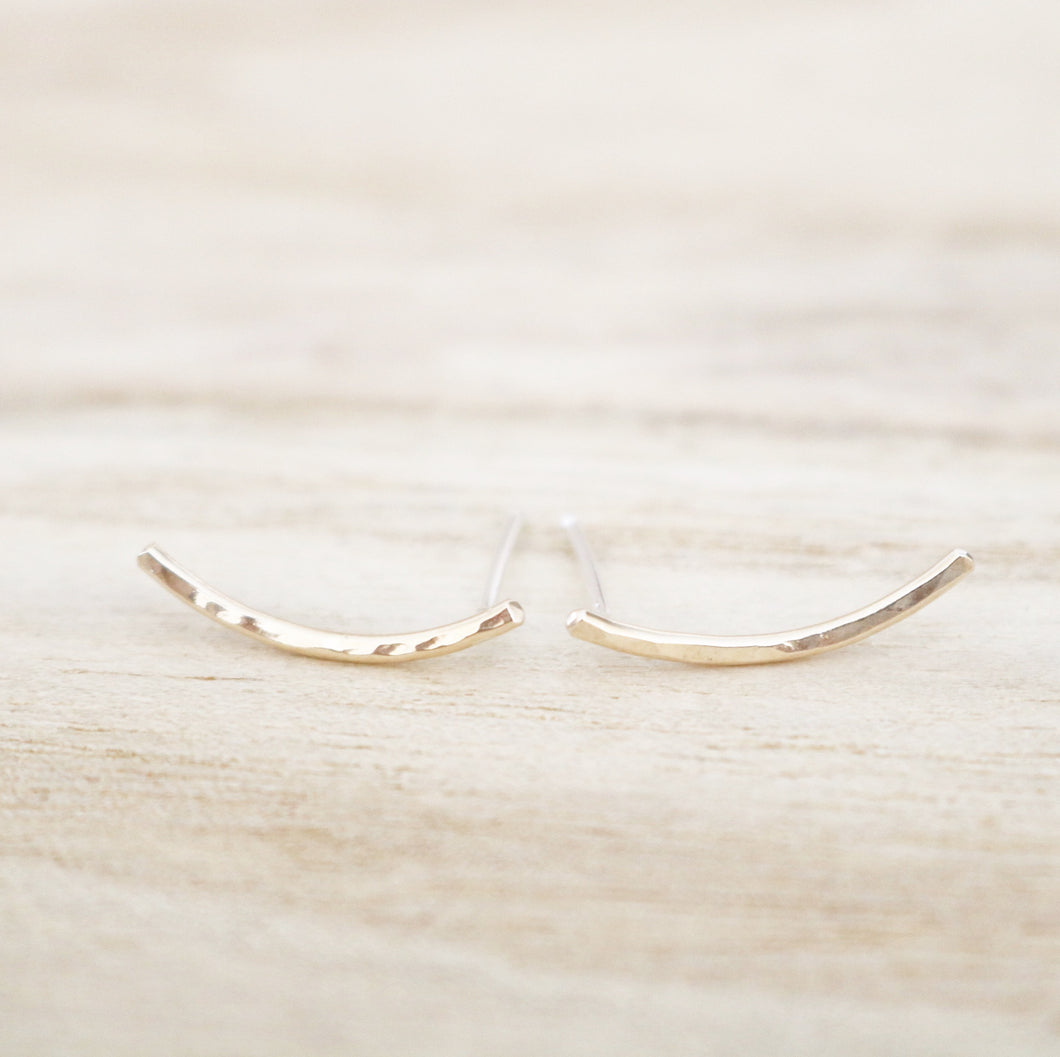 Hammered Climber Earrings