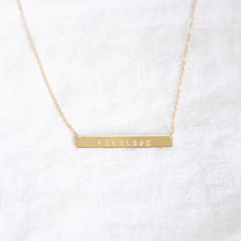 Load image into Gallery viewer, Name Bar Necklace