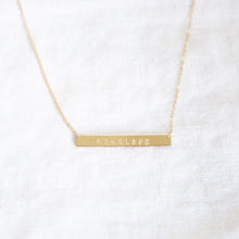 Load image into Gallery viewer, Name Bar Necklace | Gold or Silver