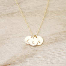 Load image into Gallery viewer, Triple Initial Necklace | Gold or Silver