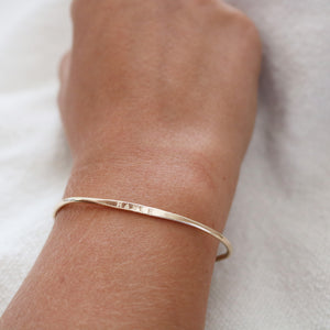 Hand Stamped Bracelet | Gold or Silver