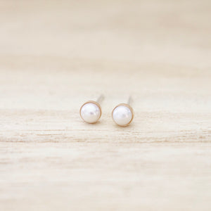 Tiny Pearl Earrings