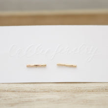 Load image into Gallery viewer, Shimmer Bar Studs | Gold or Silver
