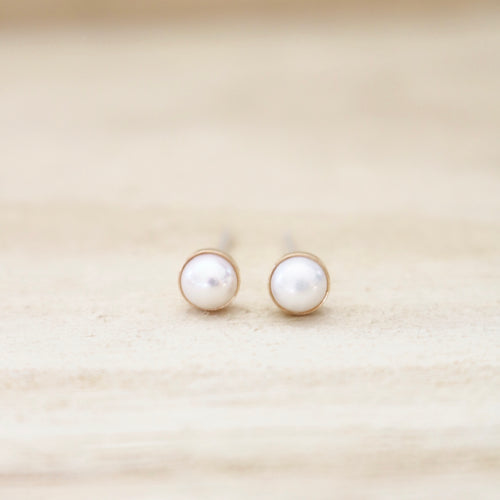 Tiny Pearl Earrings