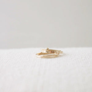 Coordinates Ring | Gold or Silver