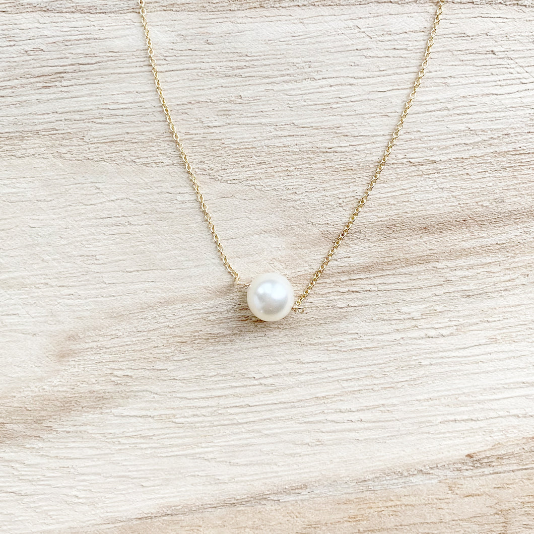 Pearl Solitaire Necklace