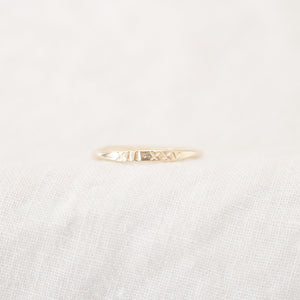Roman Numeral Round Ring | Gold or Silver