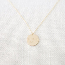 Load image into Gallery viewer, Coordinates Disc Necklace | Gold or Silver