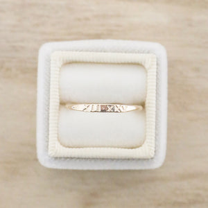 Roman Numeral Round Ring | Gold or Silver