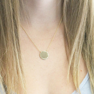 Mini Emma Disc Necklace | Gold or Silver