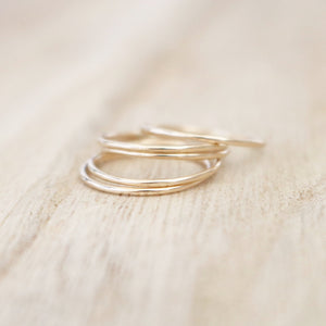 Ultra Thin Stacking Rings | Gold or Silver