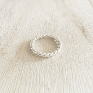 Chunky Twisted Stacking Ring