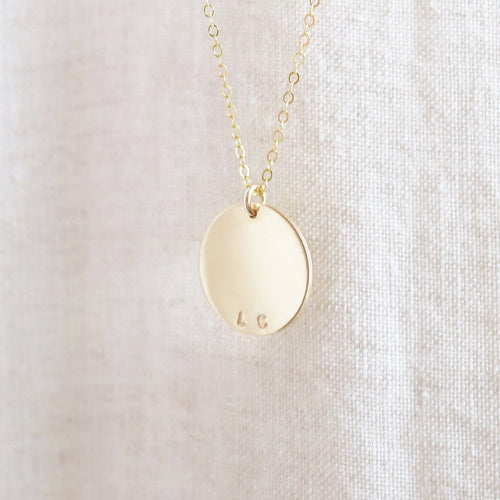 Julia Disc Necklace | Gold or Silver