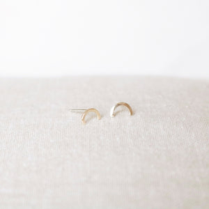 Rainbow Stud Earrings | Gold or Silver