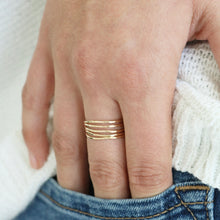Load image into Gallery viewer, Camille Stacking Rings Set of 5 | Gold or Silver