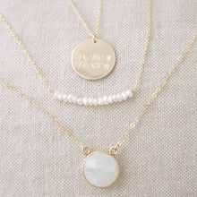 Load image into Gallery viewer, Coordinates Disc Necklace | Gold or Silver
