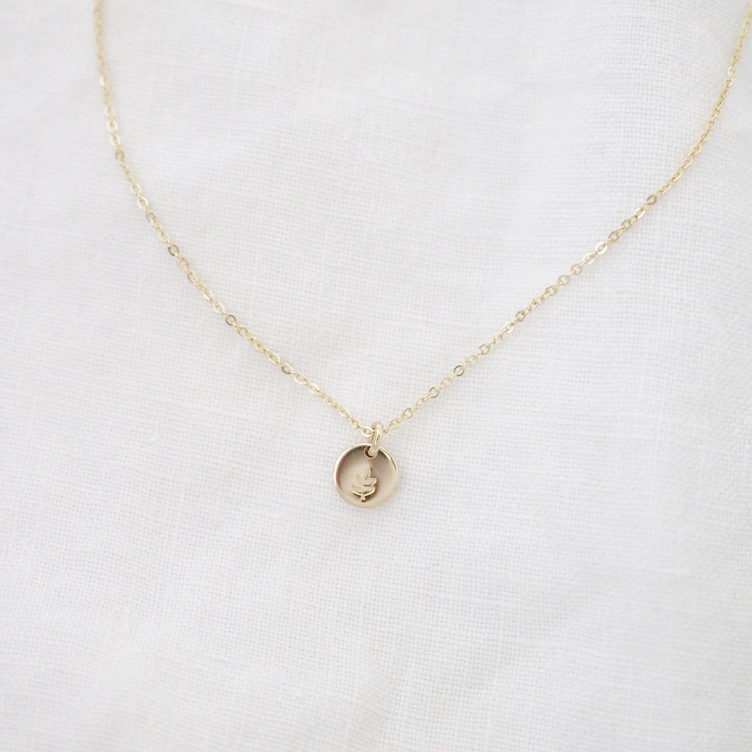 Olive Branch Necklace  | Gold or Silver